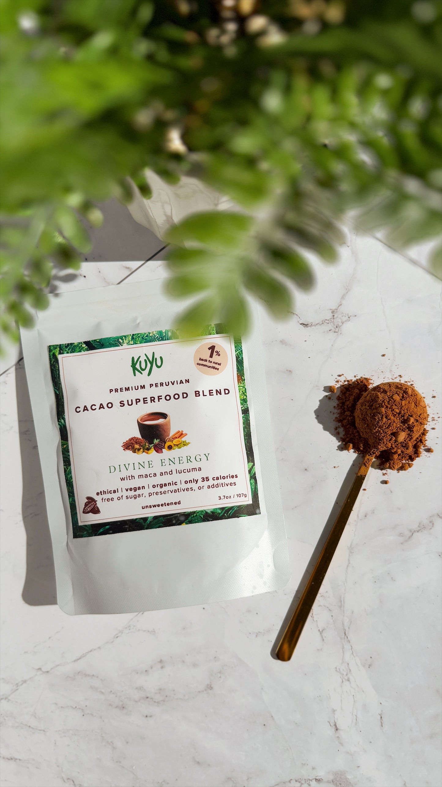 KUYU Divine Energy: Cacao with Superfoods Blend