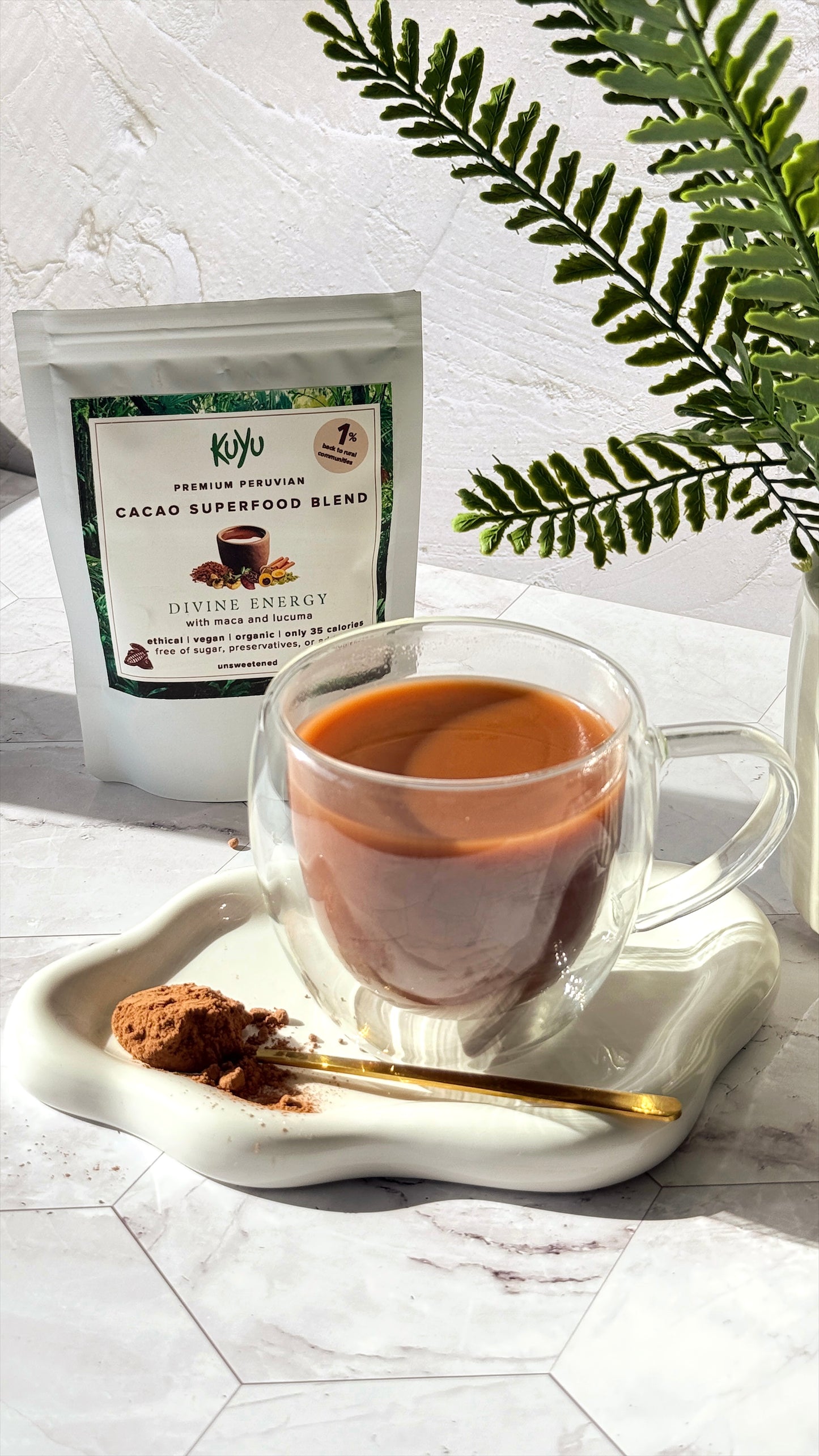 KUYU Divine Energy: Cacao with Superfoods Blend